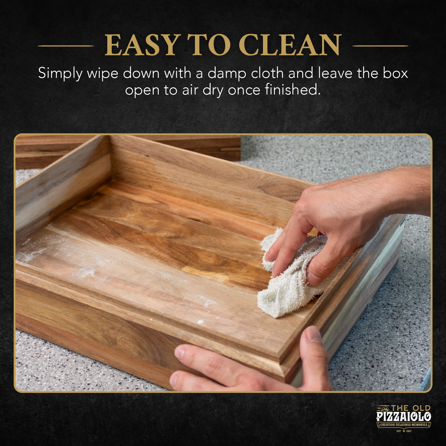 The Old Pizzaiolo Wooden Pizza Dough Proofing Box